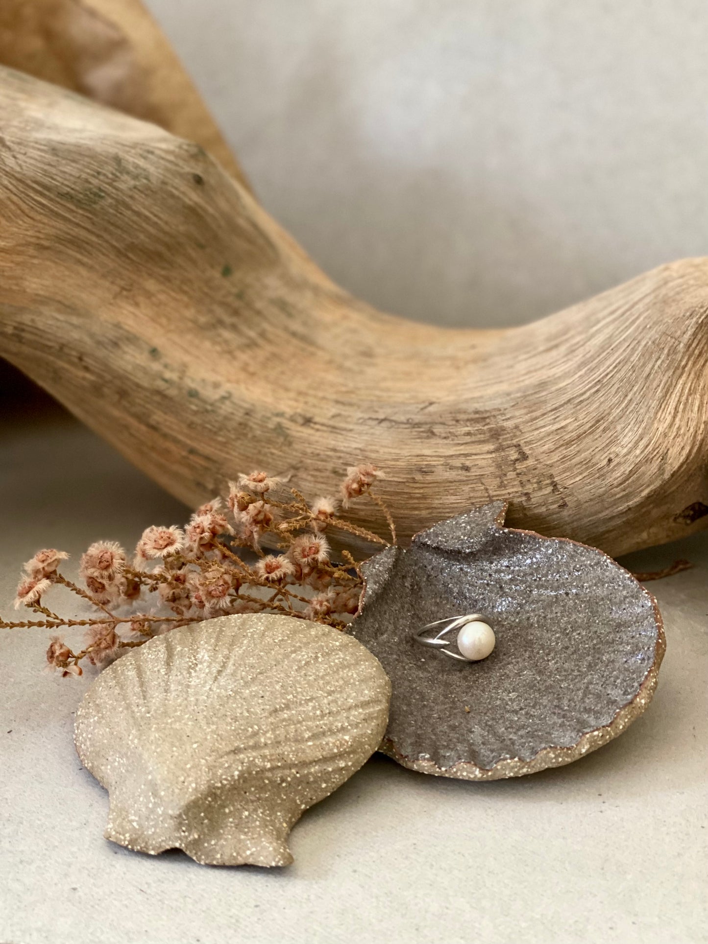 SCALLOP SHELL trinket dish ‘set of two’