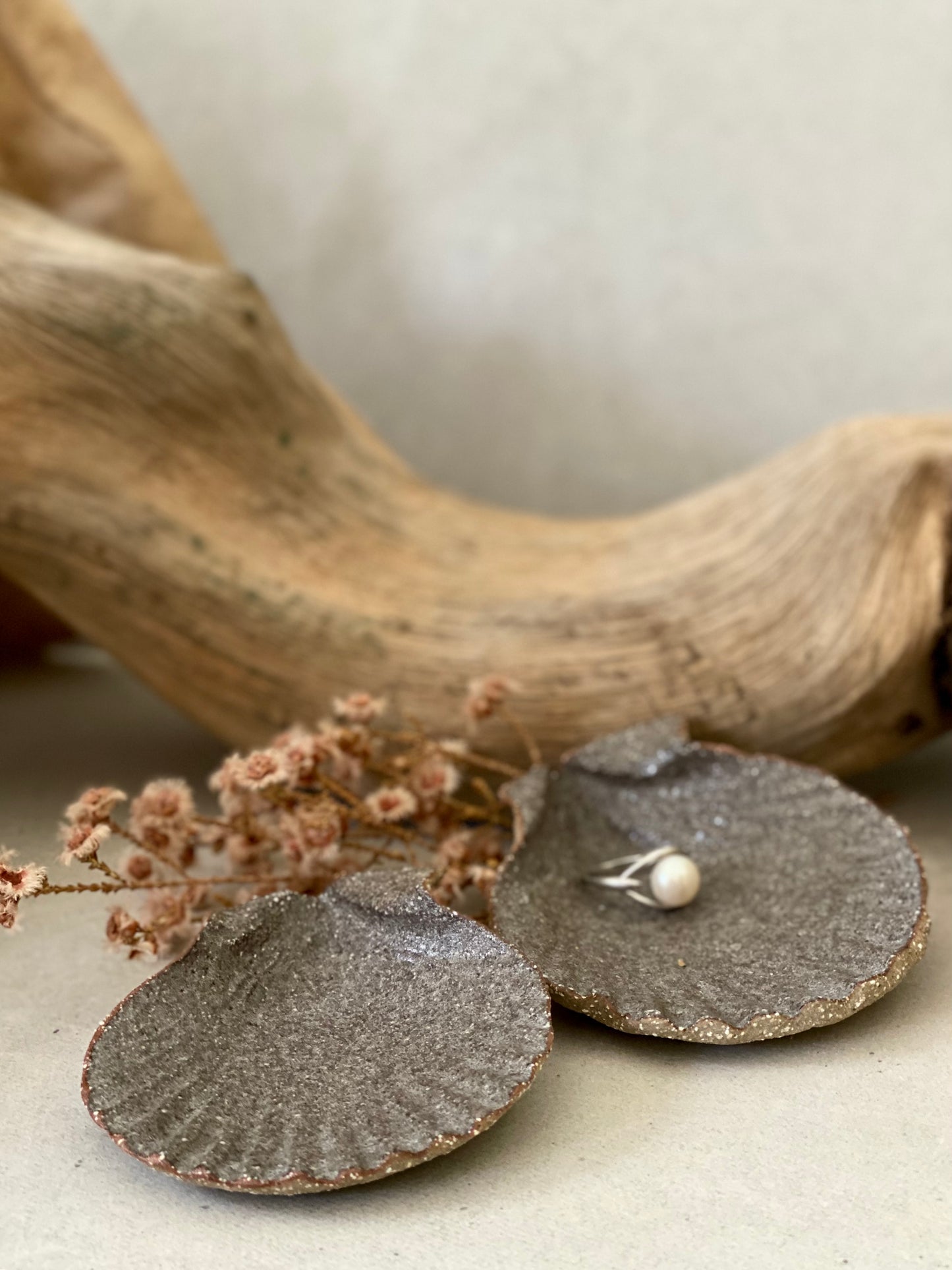 SCALLOP SHELL trinket dish ‘set of two’