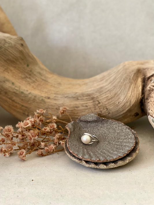 SCALLOP SHELL trinket dish ‘set of two’